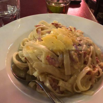 Fettuccine Carbonara $23